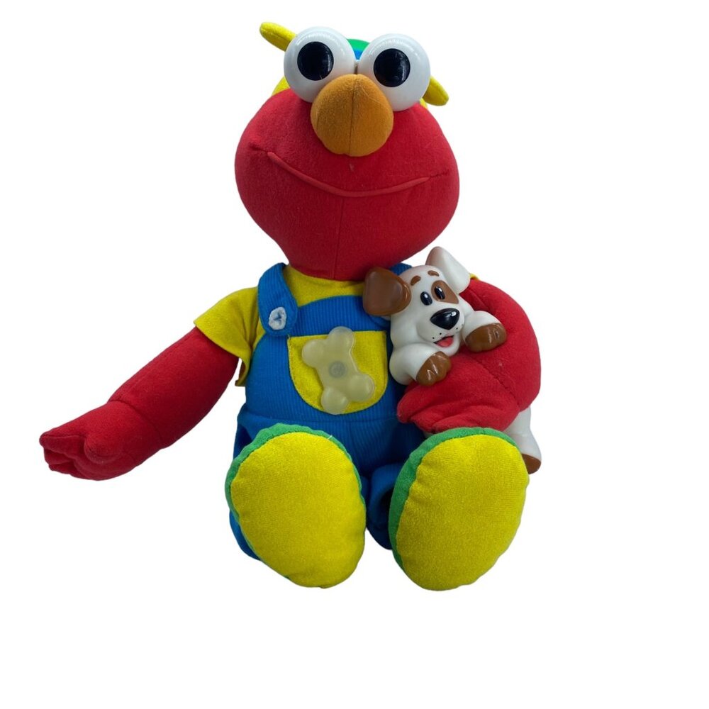 Vtg 1997‎ Tyco Sesame Street Magic Lights Elmo Toy Jim Henson Musical 15" WORKS